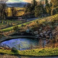 Buy canvas prints of Stirling Old Town Cemetery by Angela H