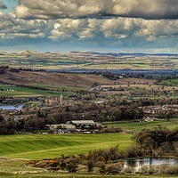 Buy canvas prints of View Over Linlithgow by Angela H