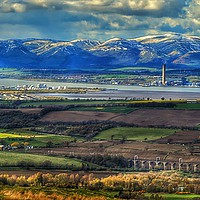 Buy canvas prints of Longannet Power Station and Avon Viaduct by Angela H