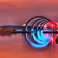 Buy canvas prints of The Falkirk Wheel by Angela H