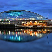 Buy canvas prints of Glasgow Science Centre and The Waverley by Angela H