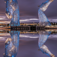 Buy canvas prints of The Kelpies  by Angela H