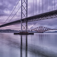 Buy canvas prints of The Forth Road Bridge by Angela H