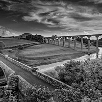 Buy canvas prints of Leaderfoot Viaduct by Angela H