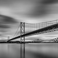 Buy canvas prints of The Forth Bridges by Angela H