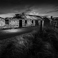 Buy canvas prints of Abandoned Cottages by Angela H