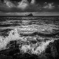 Buy canvas prints of The Bass Rock by Angela H