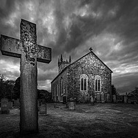 Buy canvas prints of Fintry Kirk by Angela H