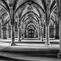 Buy canvas prints of Glasgow Cloisters by Angela H