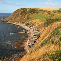 Buy canvas prints of A Summers Evening at Crovie by Terry Eve