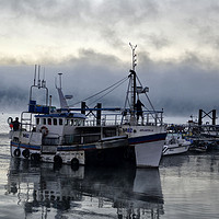 Buy canvas prints of A Frosty Mornings Fishing by Grant Lewis