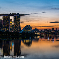 Buy canvas prints of Singapore City Sunset by Robert Trench