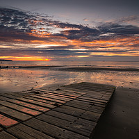 Buy canvas prints of Spectacular sunrise at Shanklin  by Michael Brookes