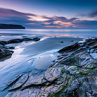 Buy canvas prints of Carne Beach at dawn by Michael Brookes