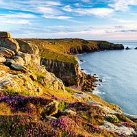 Buy canvas prints of Land's End view   by Michael Brookes
