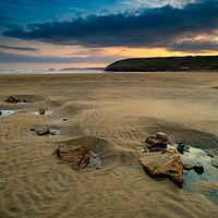 Buy canvas prints of Perranporth dawn by Michael Brookes