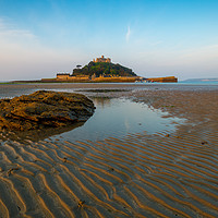 Buy canvas prints of A lovely morning at St Michael's Mount by Michael Brookes