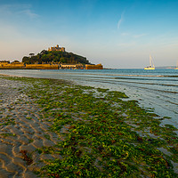 Buy canvas prints of A calm day at St Michael's Mount by Michael Brookes