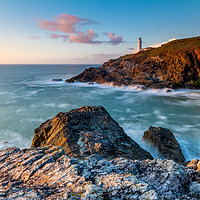 Buy canvas prints of Trevose Head lighthouse by Michael Brookes