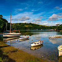 Buy canvas prints of Calm at Coombe, Cornwall by Michael Brookes