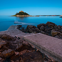 Buy canvas prints of Tranquil St Michael's Mount  by Michael Brookes