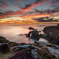 Buy canvas prints of Divine display at Land's End by Michael Brookes