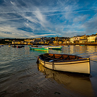 Buy canvas prints of Silver and gold St Ives, Cornwall by Michael Brookes