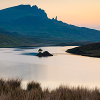 Buy canvas prints of Dawn view of the Old Man Of Storr  by Michael Brookes