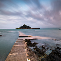 Buy canvas prints of A cloudy morning at the Mount by Michael Brookes