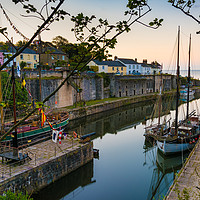 Buy canvas prints of Charlestown harbour, St Austell, Cornwall by Michael Brookes