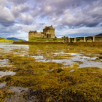 Buy canvas prints of Eilean Donan castle Highlands Scotland  by Michael Brookes