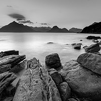 Buy canvas prints of Elgol and the Cuillin mountains by Michael Brookes