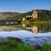 Buy canvas prints of Eilean Donan reflection by Michael Brookes