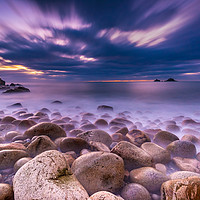 Buy canvas prints of 67 seconds at Porth Nanven by Michael Brookes