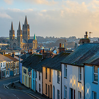 Buy canvas prints of Truro cathedral Cornwall UK by Michael Brookes