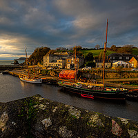 Buy canvas prints of Charlestown Harbour Cornwall UK by Michael Brookes