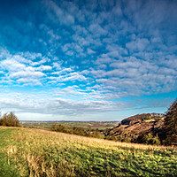 Buy canvas prints of Sharpenhoe Clappers Panorama by Gary Norman