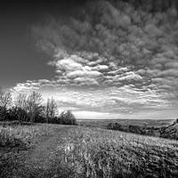 Buy canvas prints of Sharpenhoe Clappers Black and White by Gary Norman