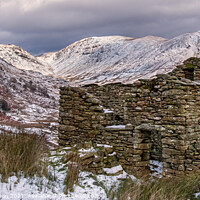 Buy canvas prints of Old Stone Barn in Lake District by George Robertson