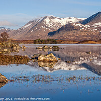 Buy canvas prints of Spring Sunrise at Lochan na h-achlaise by George Robertson