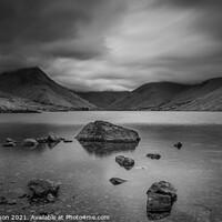 Buy canvas prints of A moody Wast Water by George Robertson