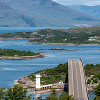 Buy canvas prints of The Skye Road Bridge over Loch Alsh by George Robertson