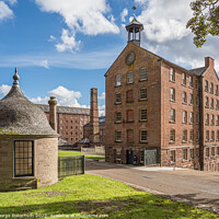Buy canvas prints of The main entrance to Stanley Mills by George Robertson
