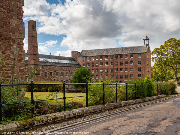 Bell Mill and Mid Mill at Stanley Mills Picture Board by George Robertson