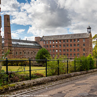 Buy canvas prints of Bell Mill and Mid Mill at Stanley Mills by George Robertson