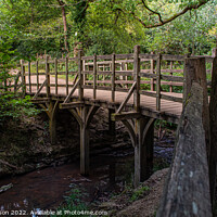 Buy canvas prints of Pooh Sticks Bridge located in the One Hundred Acre woods in the stories by George Robertson