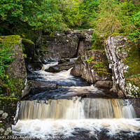 Buy canvas prints of The upper falls at Bracklinn by George Robertson