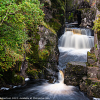 Buy canvas prints of Bracklinn Falls at Callander, Scotland by George Robertson