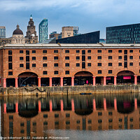 Buy canvas prints of Early morning at Liverpool Waterfront  by George Robertson