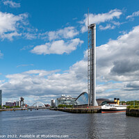 Buy canvas prints of The Glasgow waterfront by George Robertson